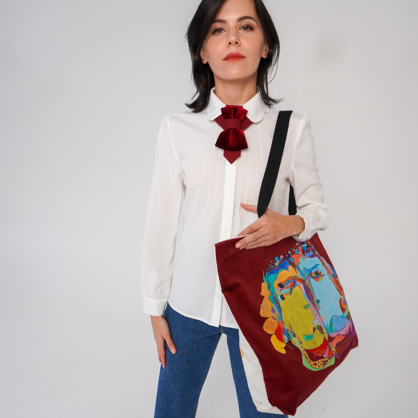 Tote Bag "Curly Fauna" XXL