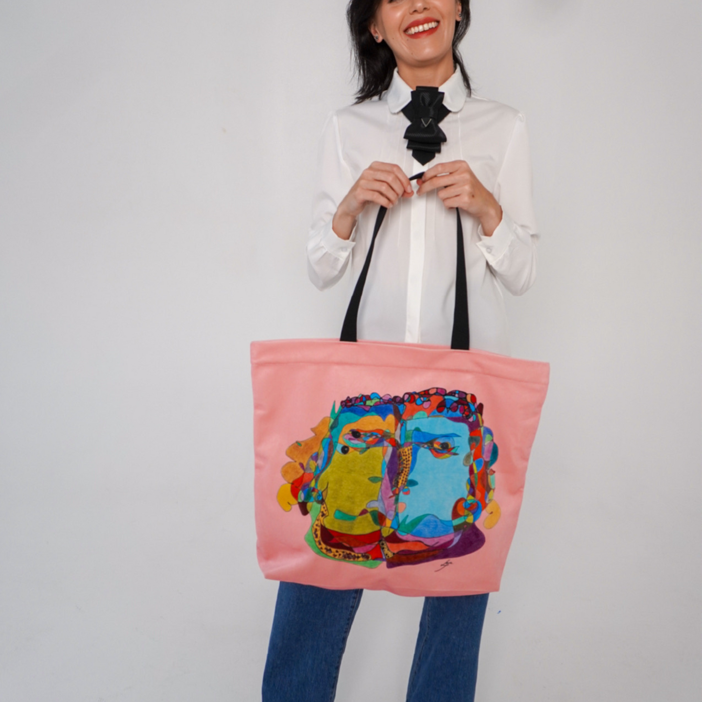 Tote Bag "Curly Fauna" XXL