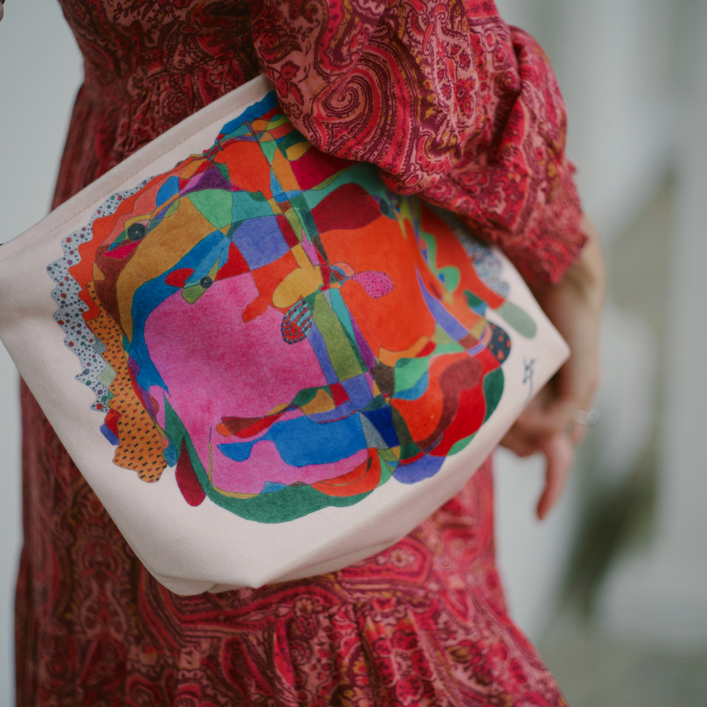 Crossbody bag “Red Scarlet”