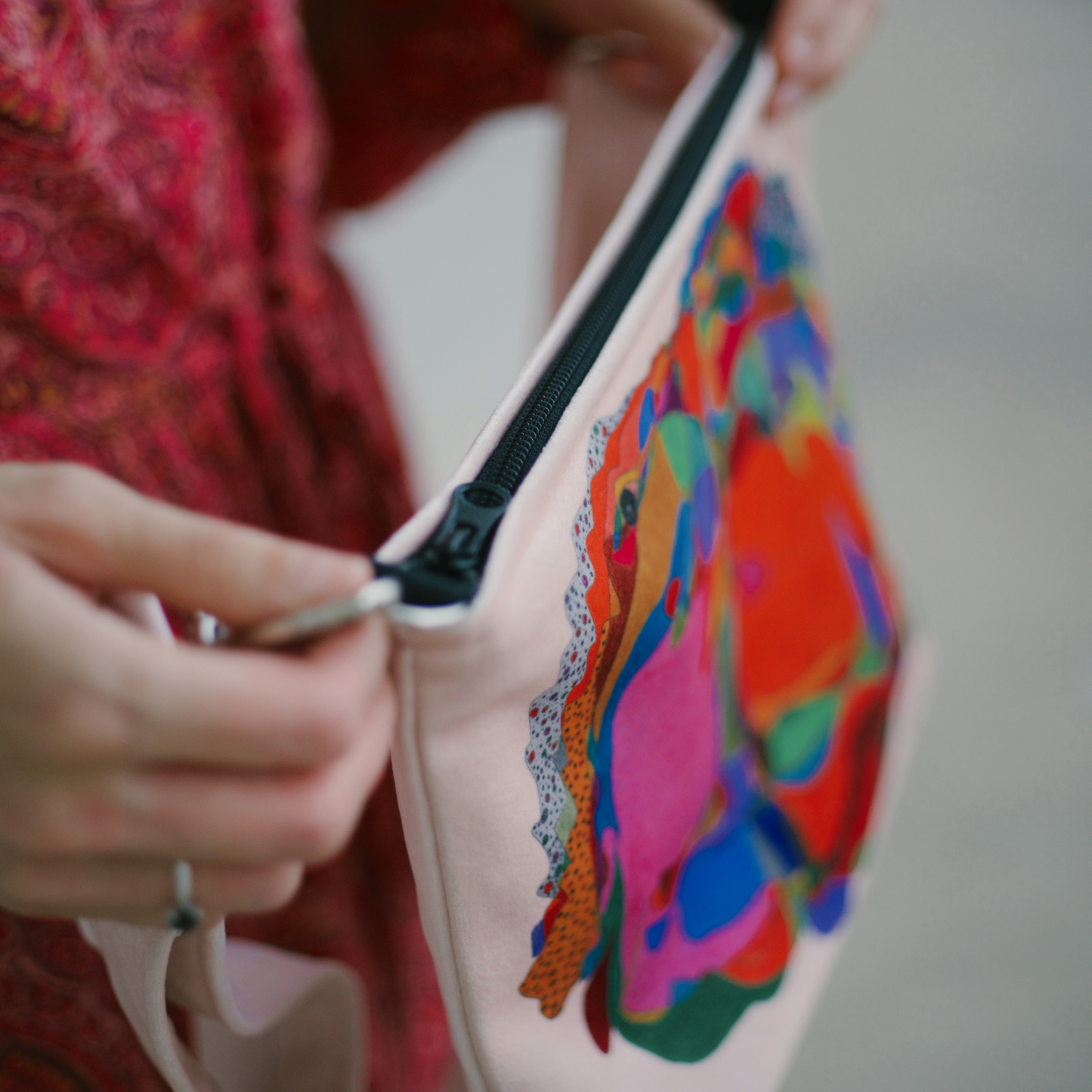 Crossbody bag “Red Scarlet”