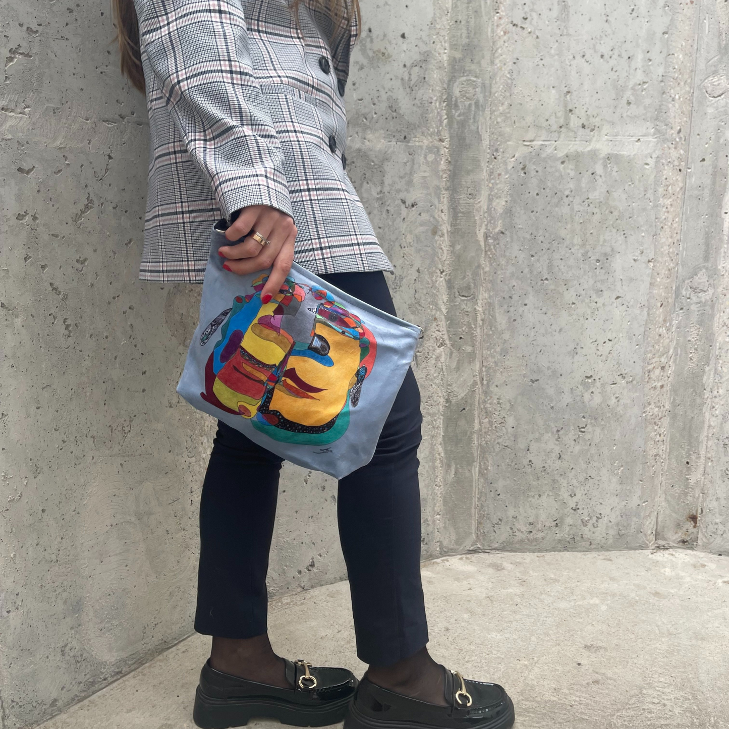 Crossbody bag “Yellow Planet”