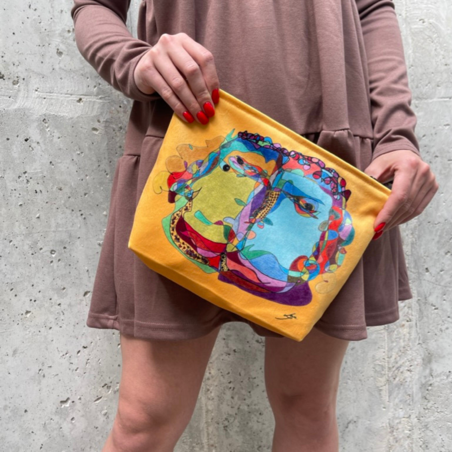 Crossbody bag “Curly Fauna”