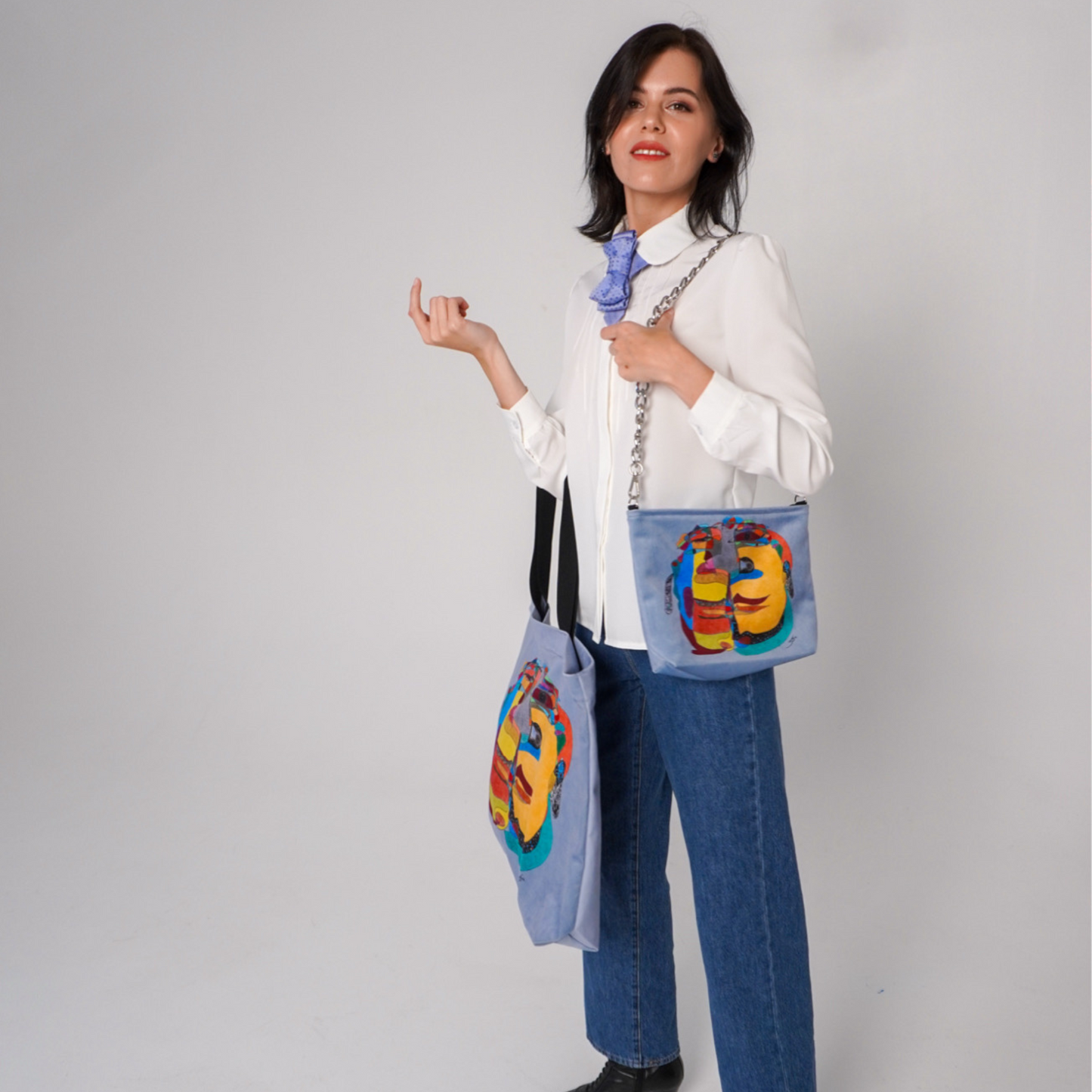 Crossbody bag “Yellow Planet”