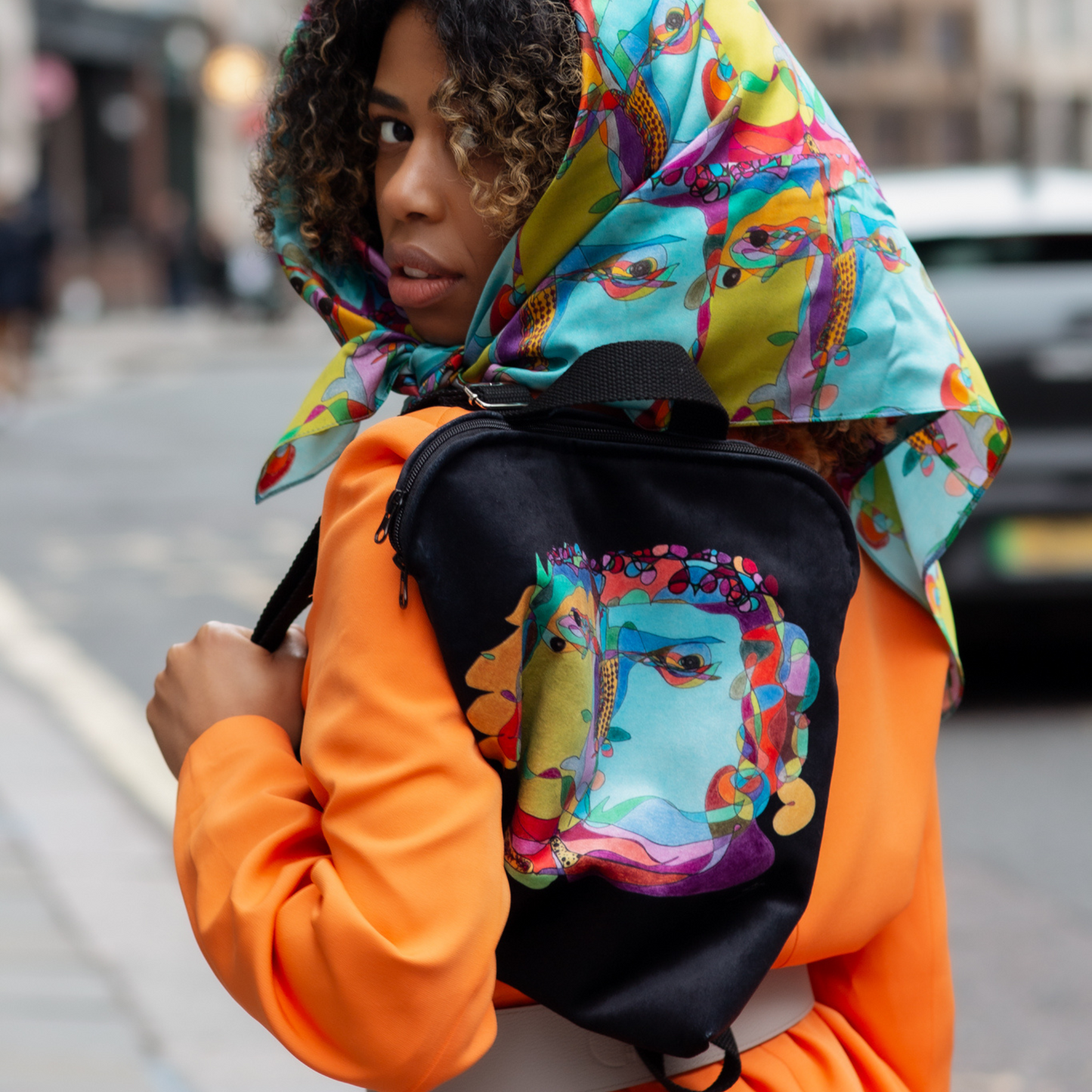 Backpack "Curly Fauna"