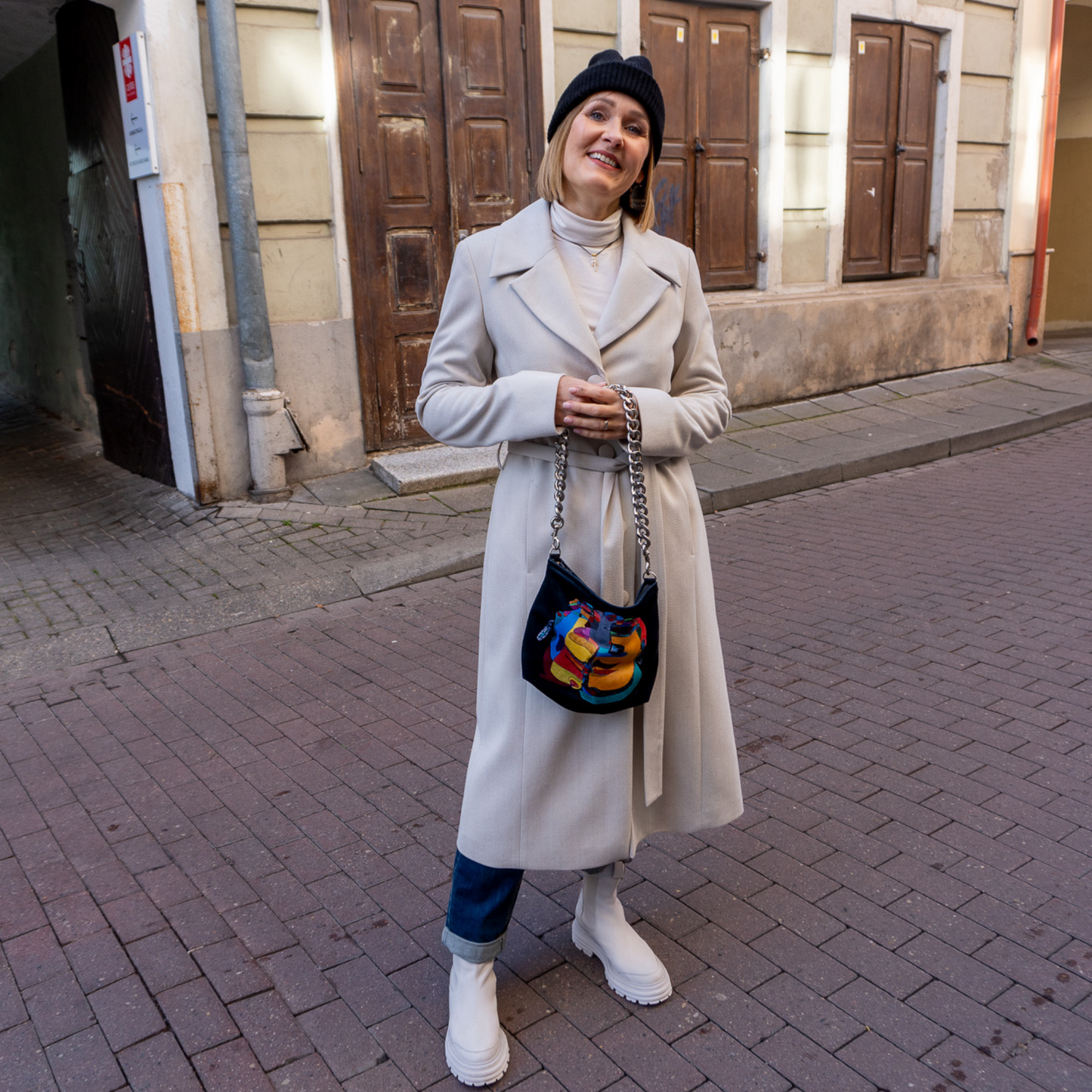 Crossbody bag “Yellow Planet”