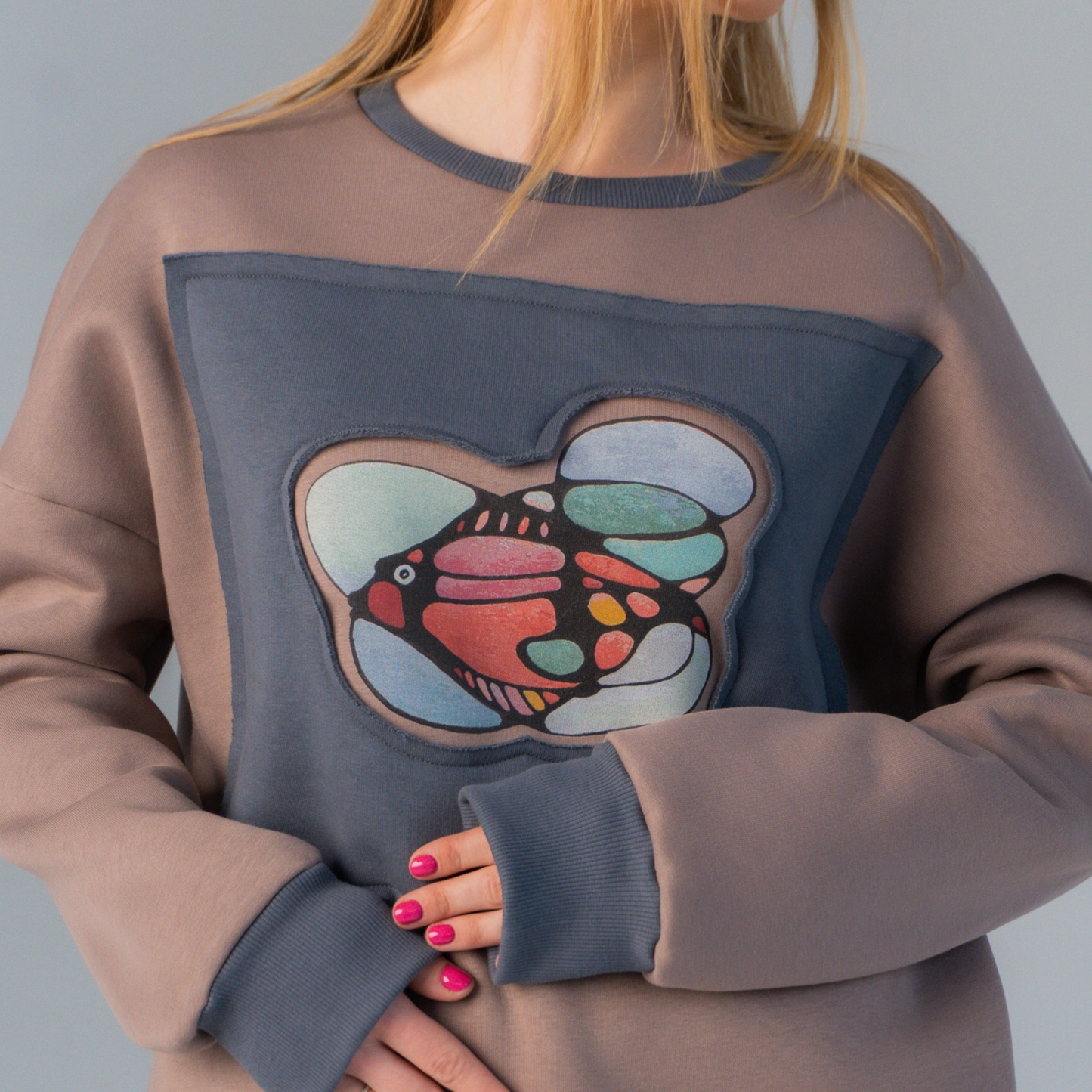 Light Brown Unisex Sweaters "Fish"