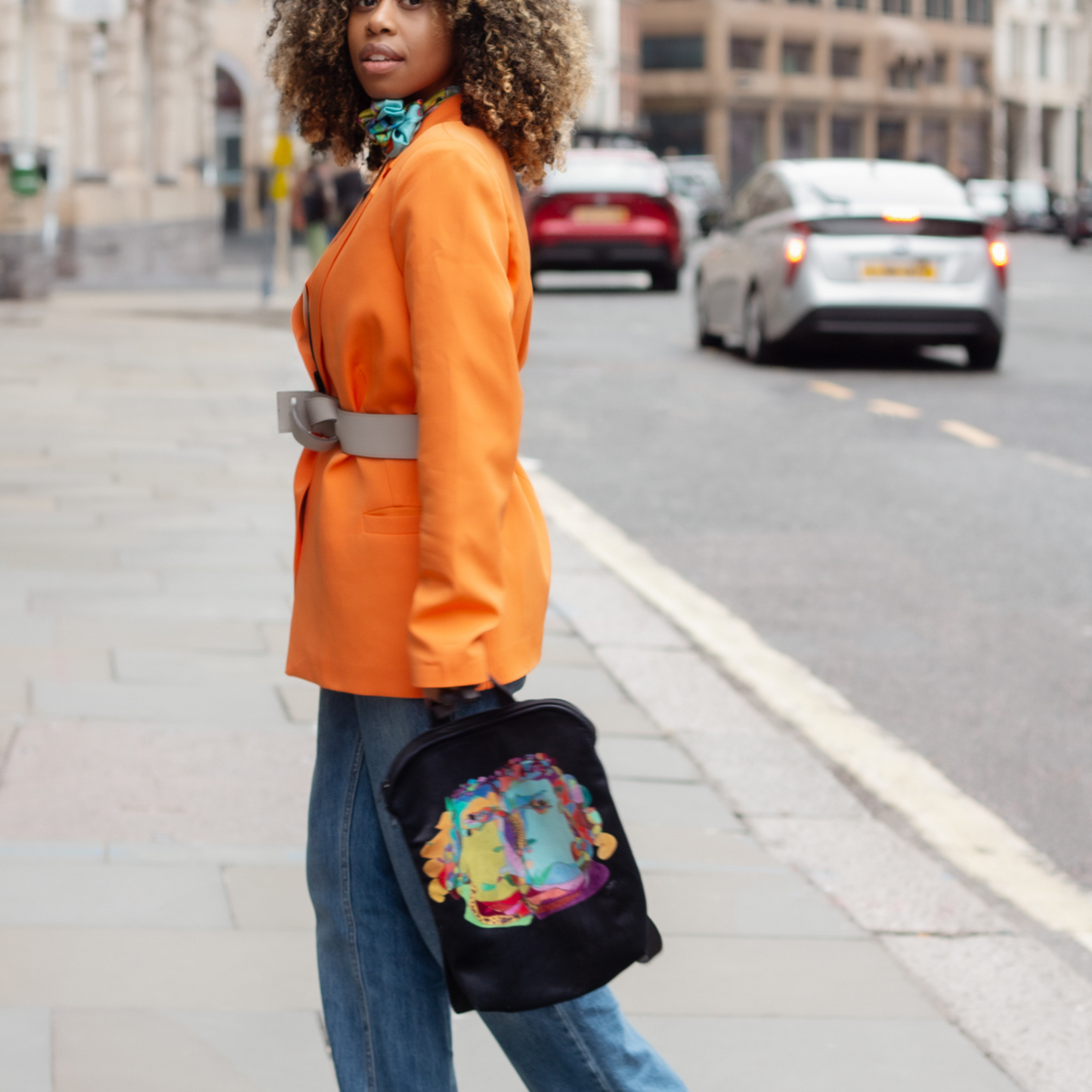 Backpack "Curly Fauna"