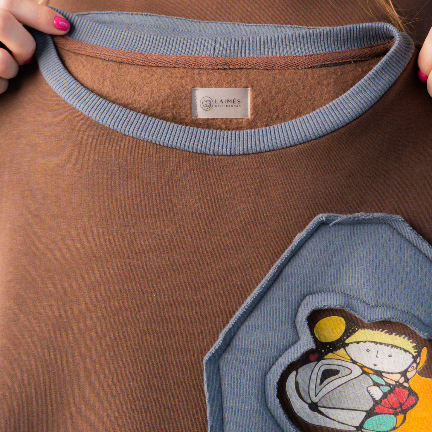 Dark Brown Unisex Sweater "Little Prince"