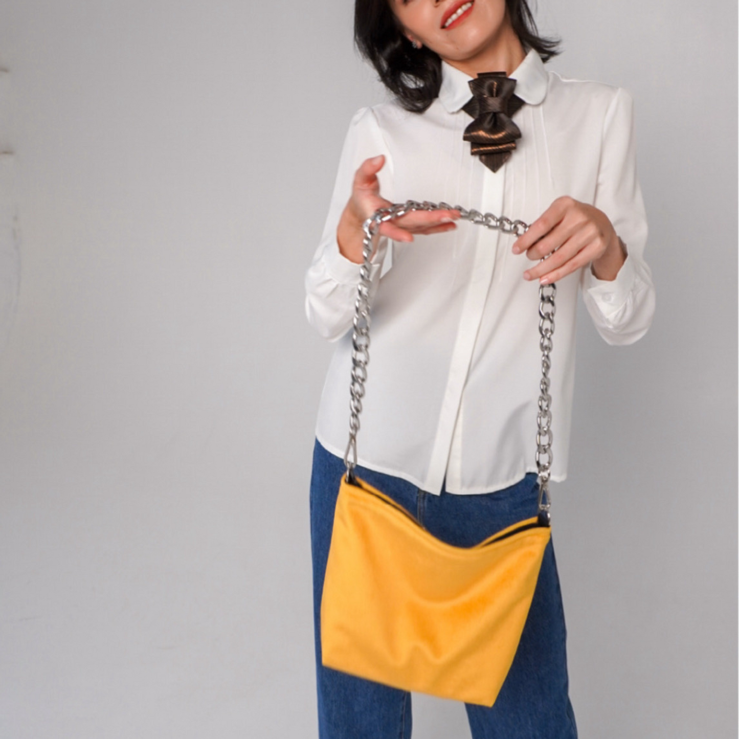 Crossbody bag “Green Emerald”