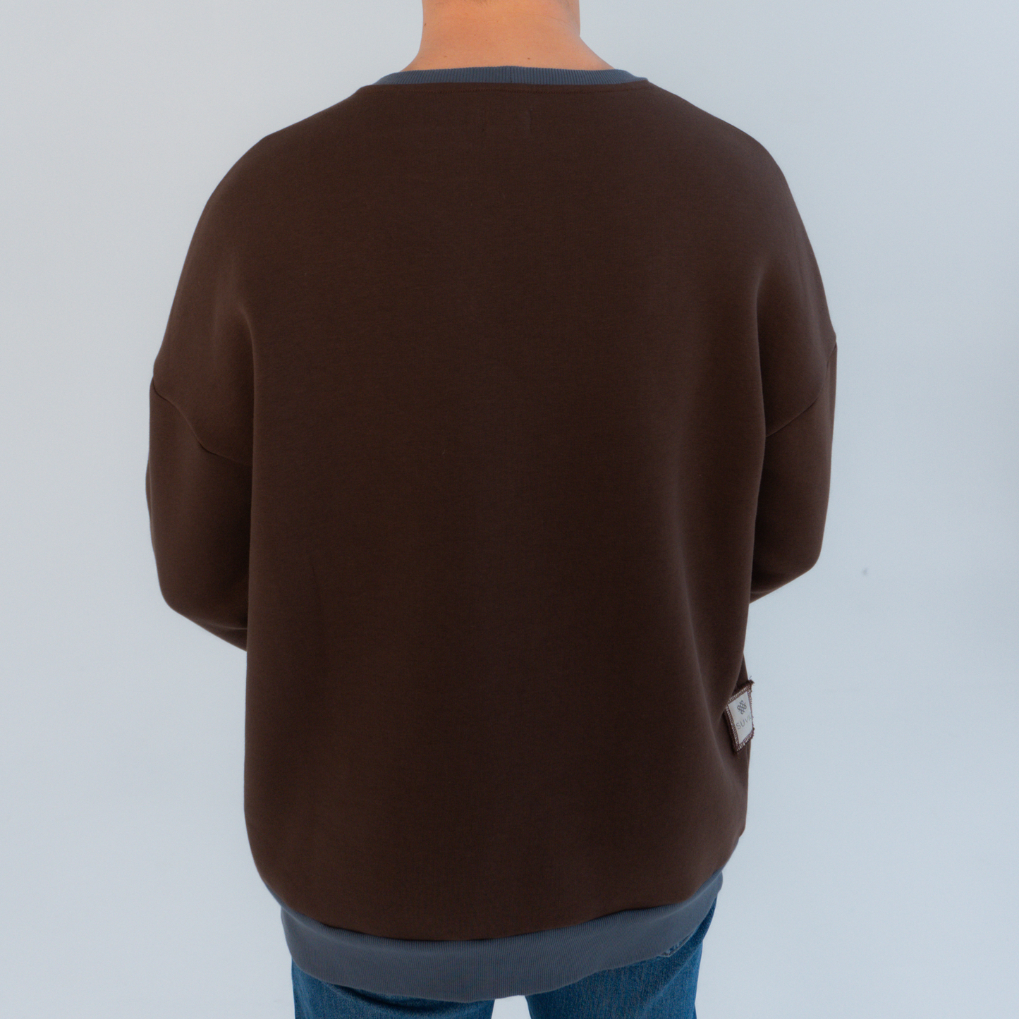 Dark Brown Unisex Sweaters "Fish"